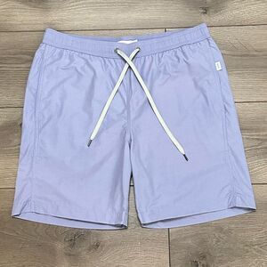 Onia Charles 7” Lavender Lined Swim Trunks Size Medium